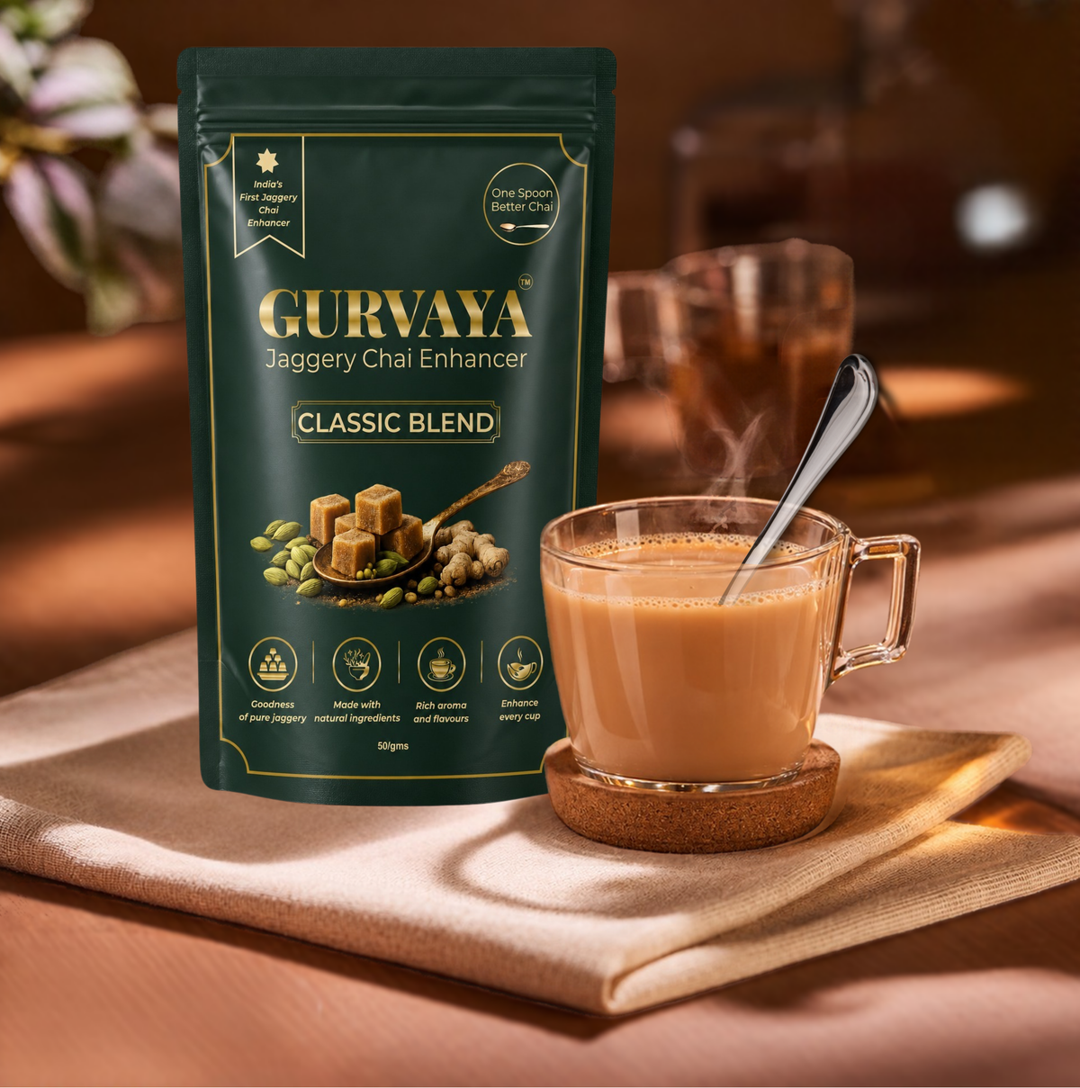 Classic Blend – Premium Jaggery Chai Enhancer