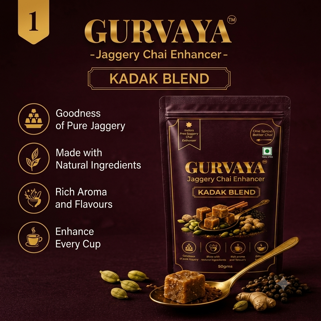 Kadak Blend – Premium Jaggery Chai Enhancer